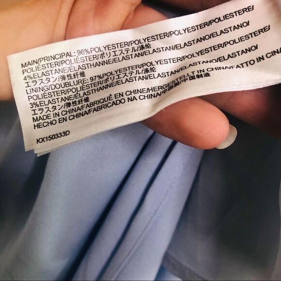 Keepsake Bloom Maxi Dress Light Blue Front Slit M - Picture 5 of 8